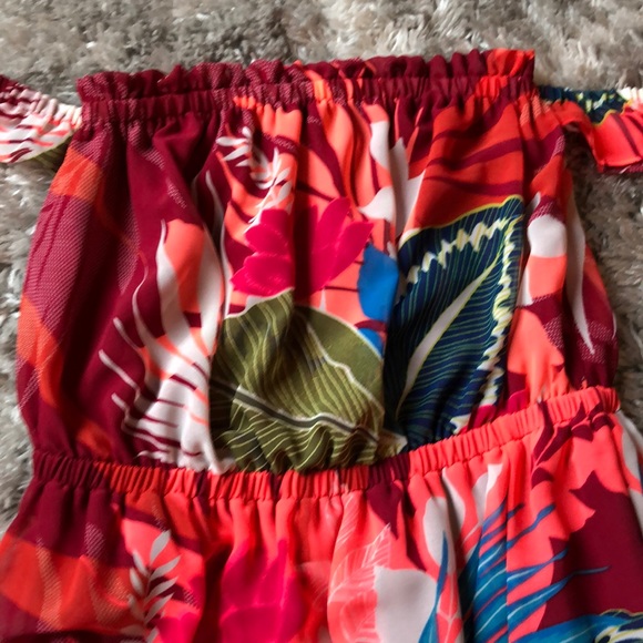 Express floral off the shoulder maxi dress S - Picture 5 of 5